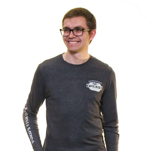 Ford's Fish Shack Long-Sleeve T-Shirt in Rich Gray