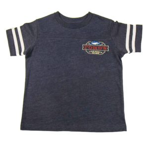 Front of Ford's Fish Shack Toddler Jersey Shirt in Rich Gray